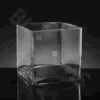 Medium Square Glass Vase (8"H X 8" X 8") -Flower Plants Sales 2024 02157 8 Inch H X 8 Inch X 8 Inch