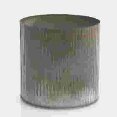 Zinc Norah Vase 5" H X 5" D 3 Zinc Norah Vase 5" H X 5" D