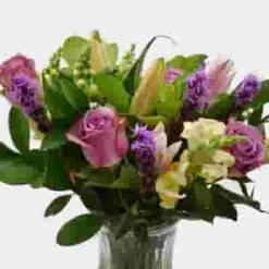 Premium Gift Bouquet Lavender & Pink Cupcake -Flower Plants Sales 2024 09267B Premium Gift Bouquet Lavender Pink Cupcake