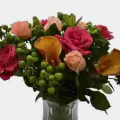 Premium Gift Bouquet Hot Pink & Orange Sweetie Pie -Flower Plants Sales 2024 09270B Premium Gift Bouquet Hot Pink Orange Sweetie Pie