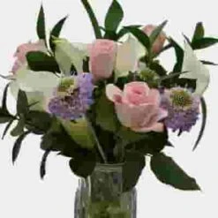 Premium Gift Bouquet - Pink & White Velvet -Flower Plants Sales 2024 09272B Premium Gift Bouquet Pink White Velvet